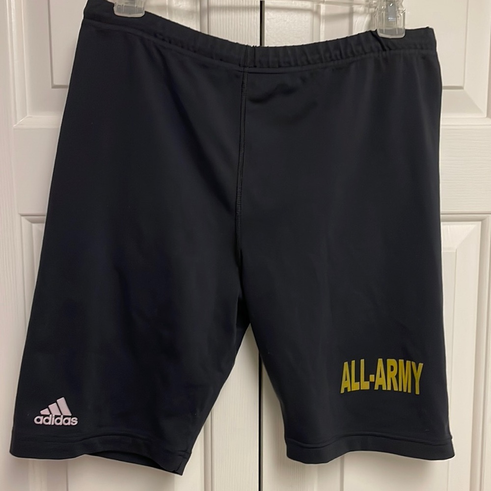 Adidas Climalite Black All-Army PT Running Half Tights Compression Shorts